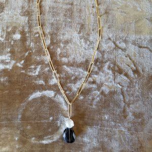 Smoky Quartz and Fresh Water Pearl necklace